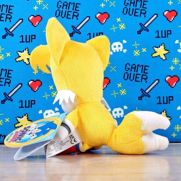 Jakks Pacific Sonic The Hedgehog TAILS 8" 2021 UltraSoft Stuffed Sega GO Plush - Picture 5 of 12